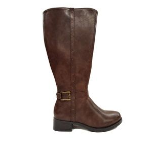 New Brown Wide Calf Riding Boot Sizes 7-13 Wide